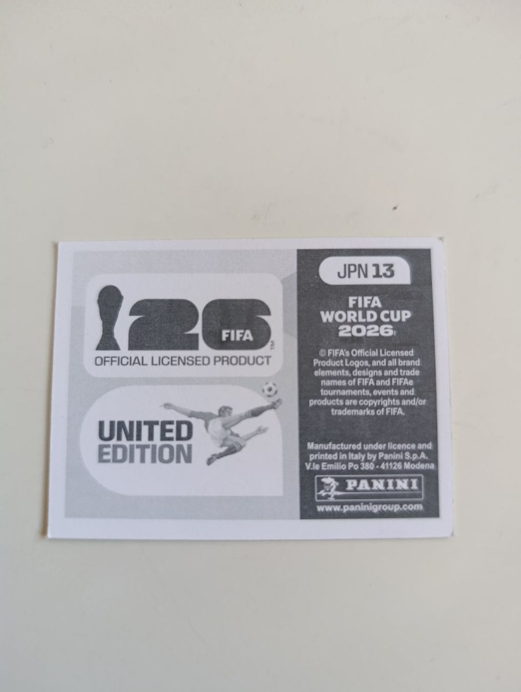 Panini Carte collezionabili: Panini World Cup 2026 JPN 13 – Nuovo (secondo la descrizione) da Lavey-Village venduto da pas_7xd2 1