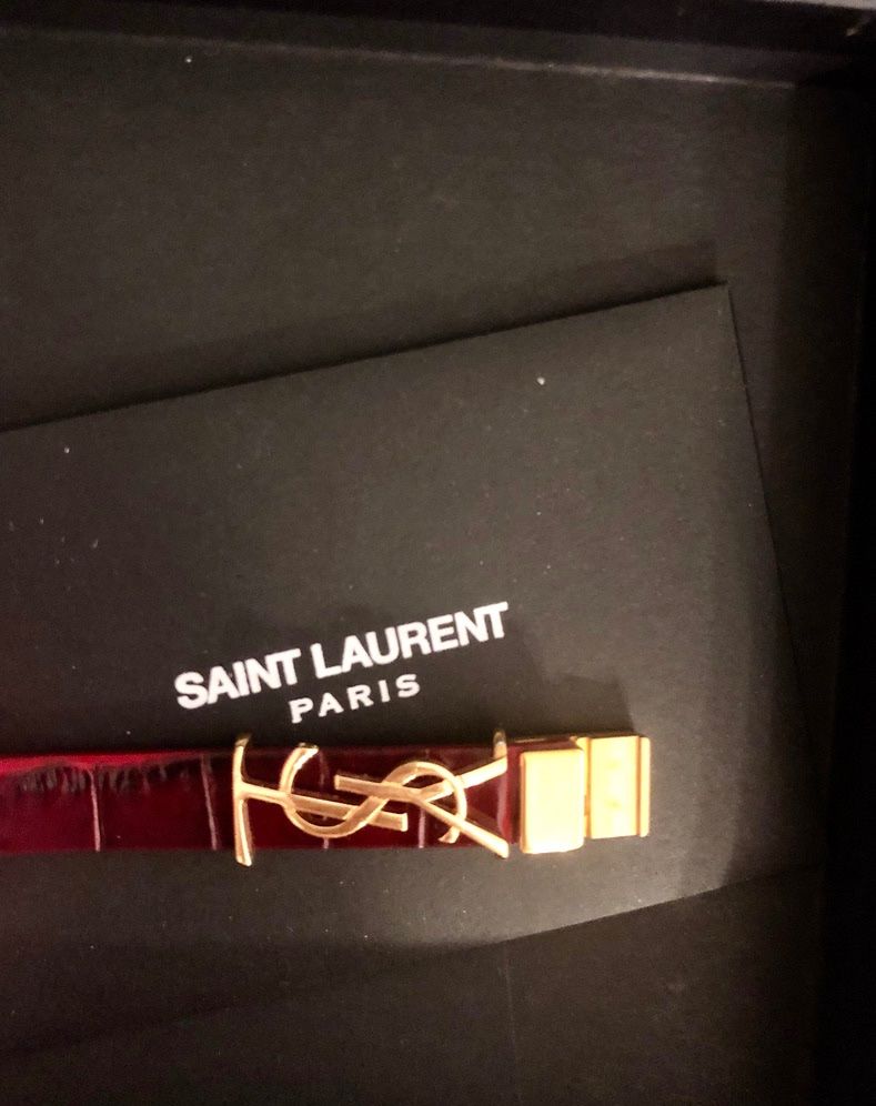 Saint Laurent Bracciali & Braccialetti: NEU YVES SAINT LAURENT  Lederarmband – Nuovo e nell'imballaggio originale da Zurich venduto da MX1000 1