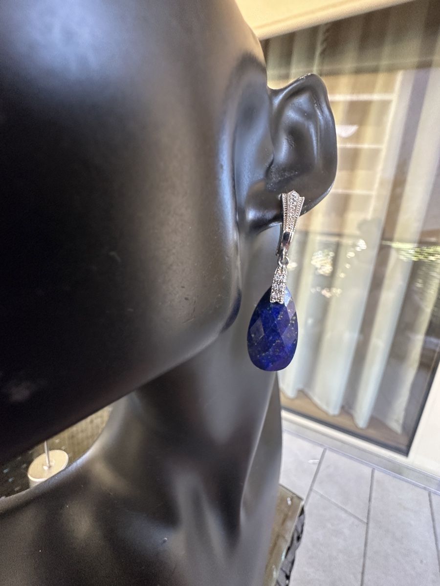 Orecchini pendenti & Orecchini a lobo: Exklusive Ohrhänger, Lapislazuli, Handarbeit ! – Nuovo e nell'imballaggio originale da Kriens venduto da Hortensie6 1