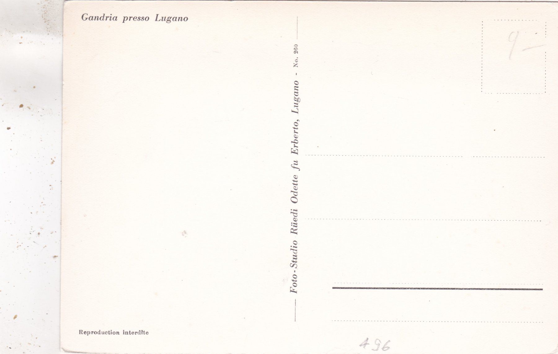 Cartoline postali: Gandria presso Lugano – Usato da Herisau venduto da Lisegrat2008 1
