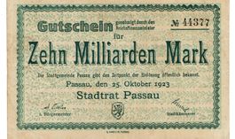 Passau Stadt 10 Mrd. Mark 25.10.23 SS+-SS++