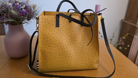 Manila Grace Tasche Maisgelb mit Clutch abnehmbar