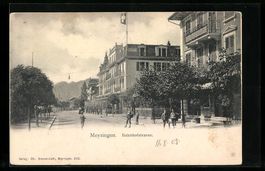 Meyringen, Bahnhofstrasse mit Haus Brün