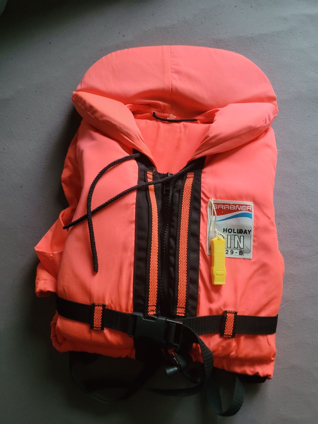 Giubbotti di salvataggio: Rettungsweste von Grabner, Grösse 128-152, orange – Usato da Adlikon b. Regensdorf venduto da Cosmix2010