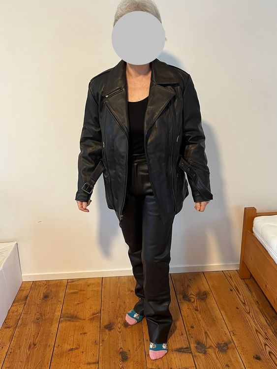 Motorradjacke Leder Textil Leder Kombination Motorradbekleidung