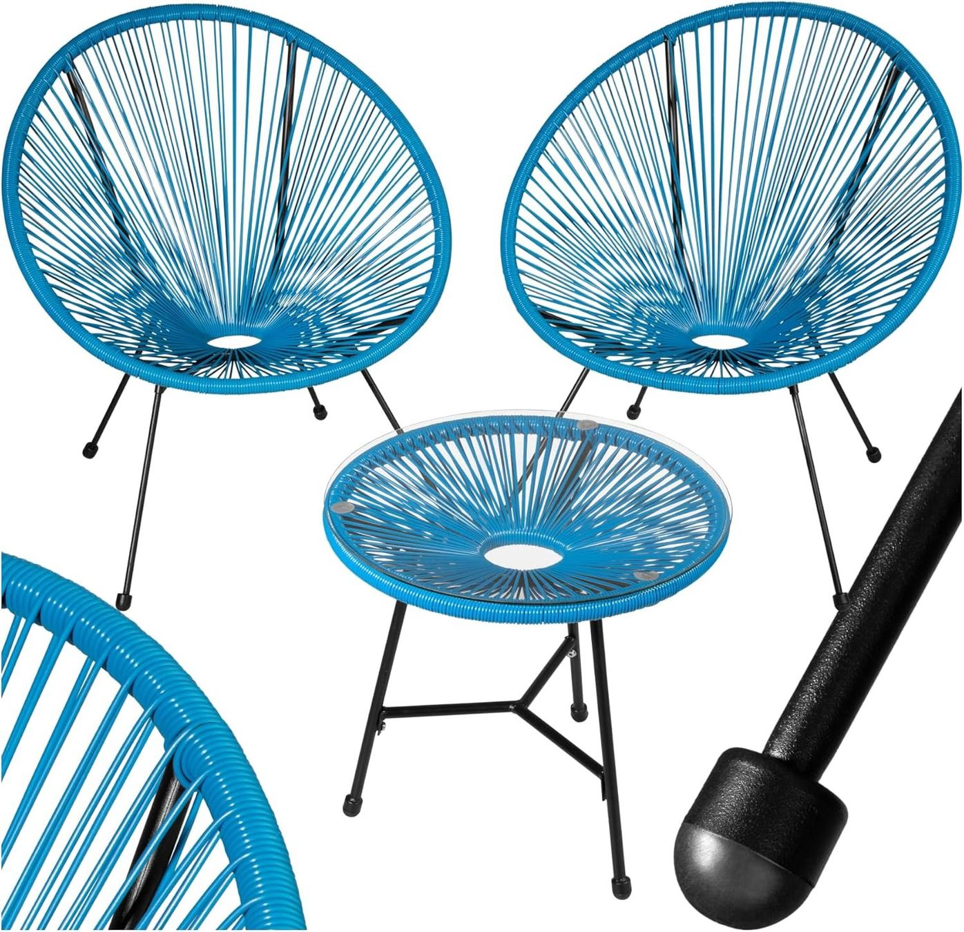 Set di tavolo e panche: Bestelltisch, Gartenstühle, 3-teilig – Nuovo (secondo la descrizione) da Pieterlen venduto da Plasticbox