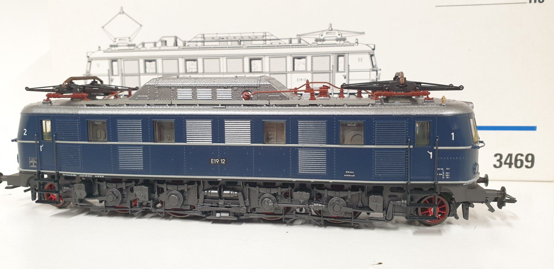 Märklin Modellini di ferrovie: Märklin DB BR E19 Digital/Analog H0/AC  3469 – Nuovo (secondo la descrizione) da Neuenhof venduto da ludovicco 7