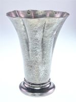 Zinn Vase aufwändig gehämmert GERO von Georg Nilsson
