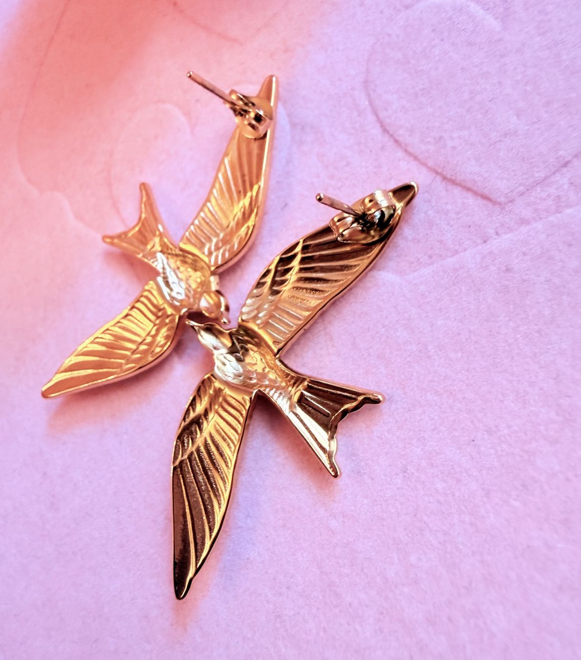 Orecchini pendenti & Orecchini a lobo: Boucles d'oreilles oiseau doré – Nuovo e nell'imballaggio originale da St-Maurice venduto da Sandrinette123 3