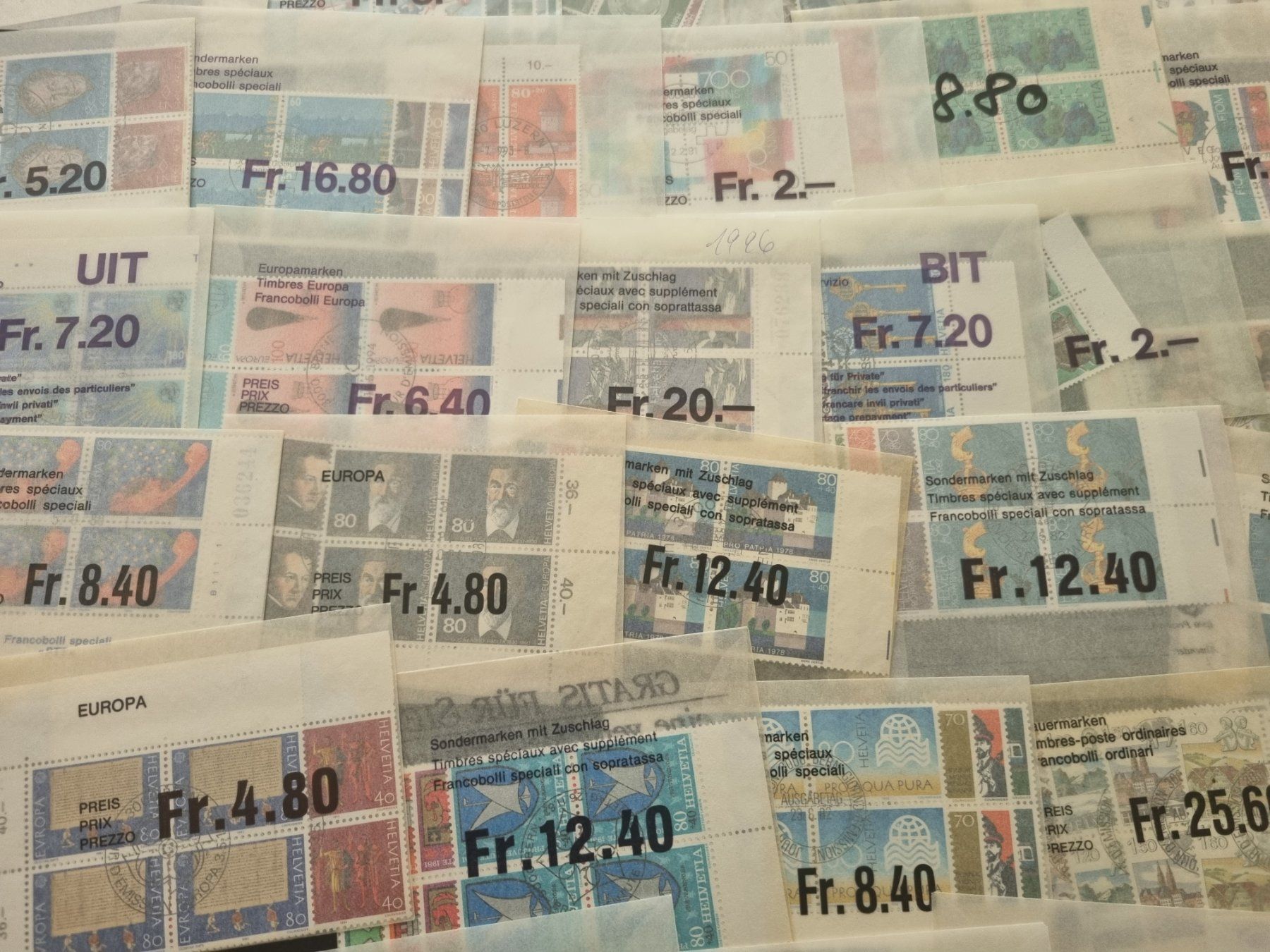 Tutti i francobolli: Posten Aboware CH Viererblocks, Ersttag – Usato da Gümligen venduto da Geniusbuy 8