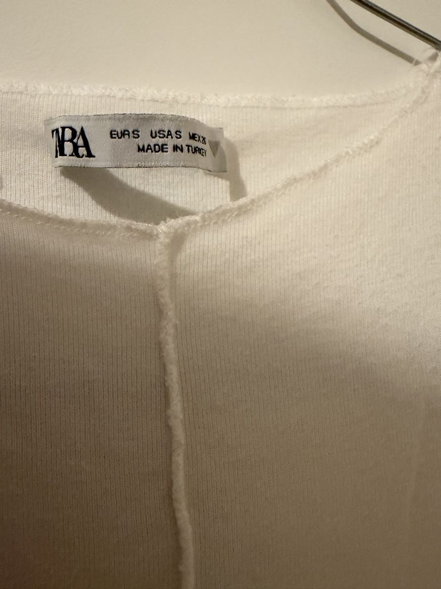 Top: Zara top weiss Grösse S – Usato da Biel/Bienne venduto da Peeeep10 1