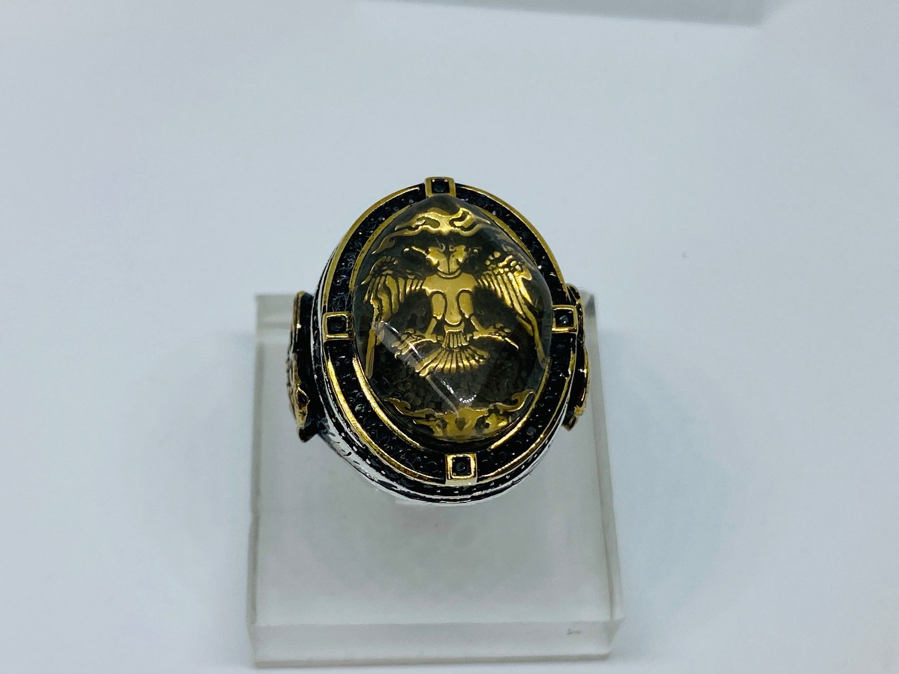 Anelli: Ring aus 925 er Silber mit Doppelkopfadler – Nuovo e nell'imballaggio originale da Windisch venduto da Zeta2018 3