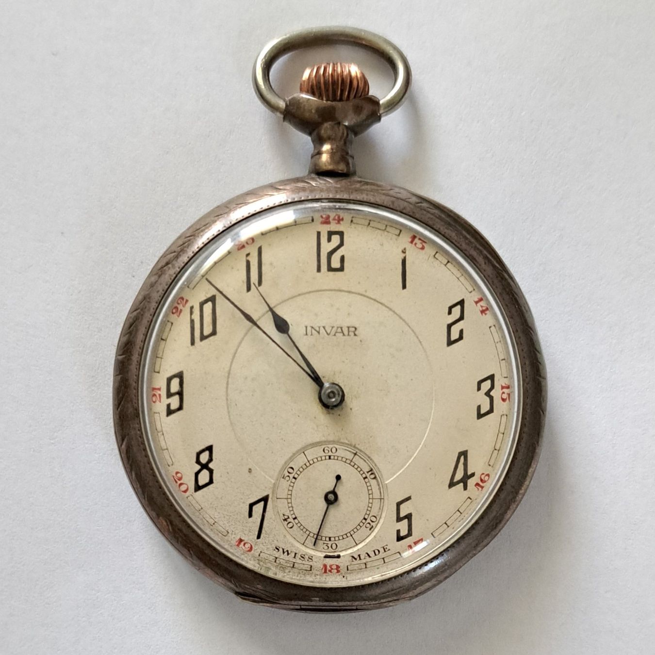 Montre à Gousset En Argent Geneve 10 Rubis - Mécanique, Swiss Made, Occasion (manque Clé)