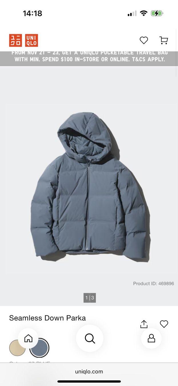 Uniqlo Giacche: Uniqlo Jacke "Seemless down parka" Gr. M – Usato da Zürich venduto da Bijin 4