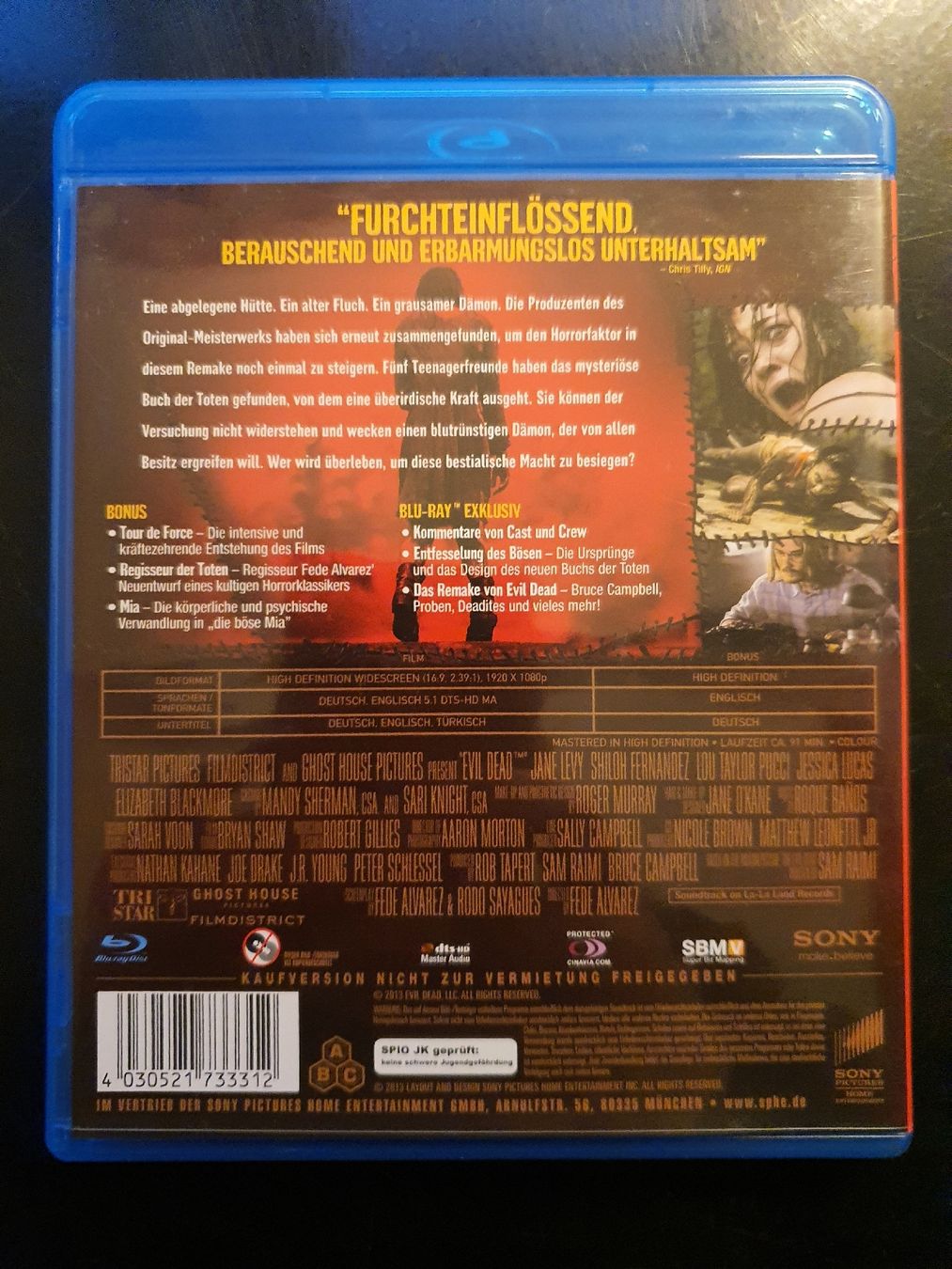 Tutti i DVDs: Evil Dead Blu-ray Disc, Horor – Usato da Zürich venduto da TimZurich1 1