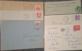 6 Belege Schweiz/ Lot 4 ab 1 CHF