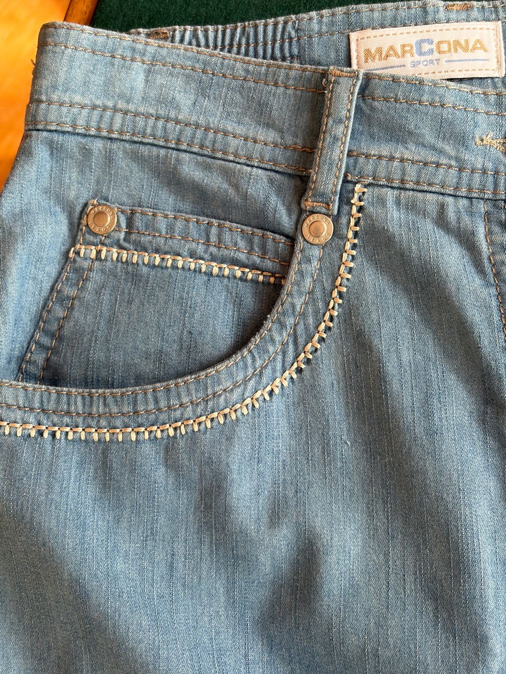 Jeans: MARCONA VINTAGE  Jeans / hohe Taille / Größe 38DE – Usato da Interlaken venduto da Bona55 3