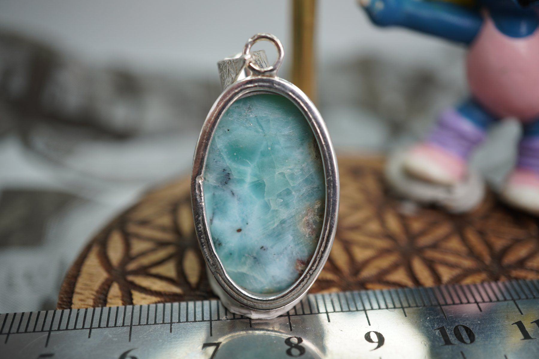 Minerali & Pietre curative: Larimar    Top Anhänger     eingefasst  TOPSTONE – Nuovo e nell'imballaggio originale da Eschenbach SG venduto da topstone 7