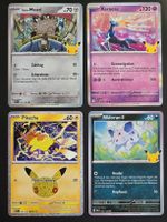4× Pokémon Karten - 30 Jahre Pokémon DE – NM ab 1Fr.
