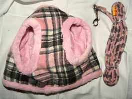 Hundegeschirr mit Leine Lovabledog, rosa, Gr. XL - 48cm %%