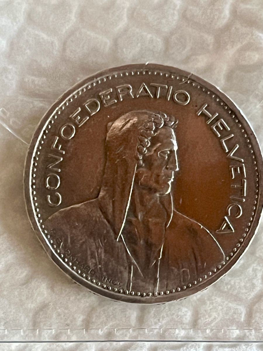 Tutti le monete: Seltene Schweizer 5 Franken Mûnze 1951 - – Usato da Bigenthal venduto da Sammler60 2