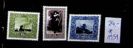LIECHTENSTEIN SÉRIE TIMBRES NEUFS* 1951. LBH 24.00 / S121