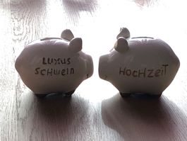 Sparschweine für Hochzeit