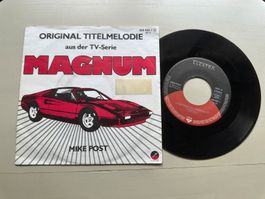 MAGNUM TOM SELLECK  tolle Single Kult TV Serie 80's FERRARI