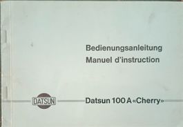 Betriebsanleitung - Datsun 100A Cherry