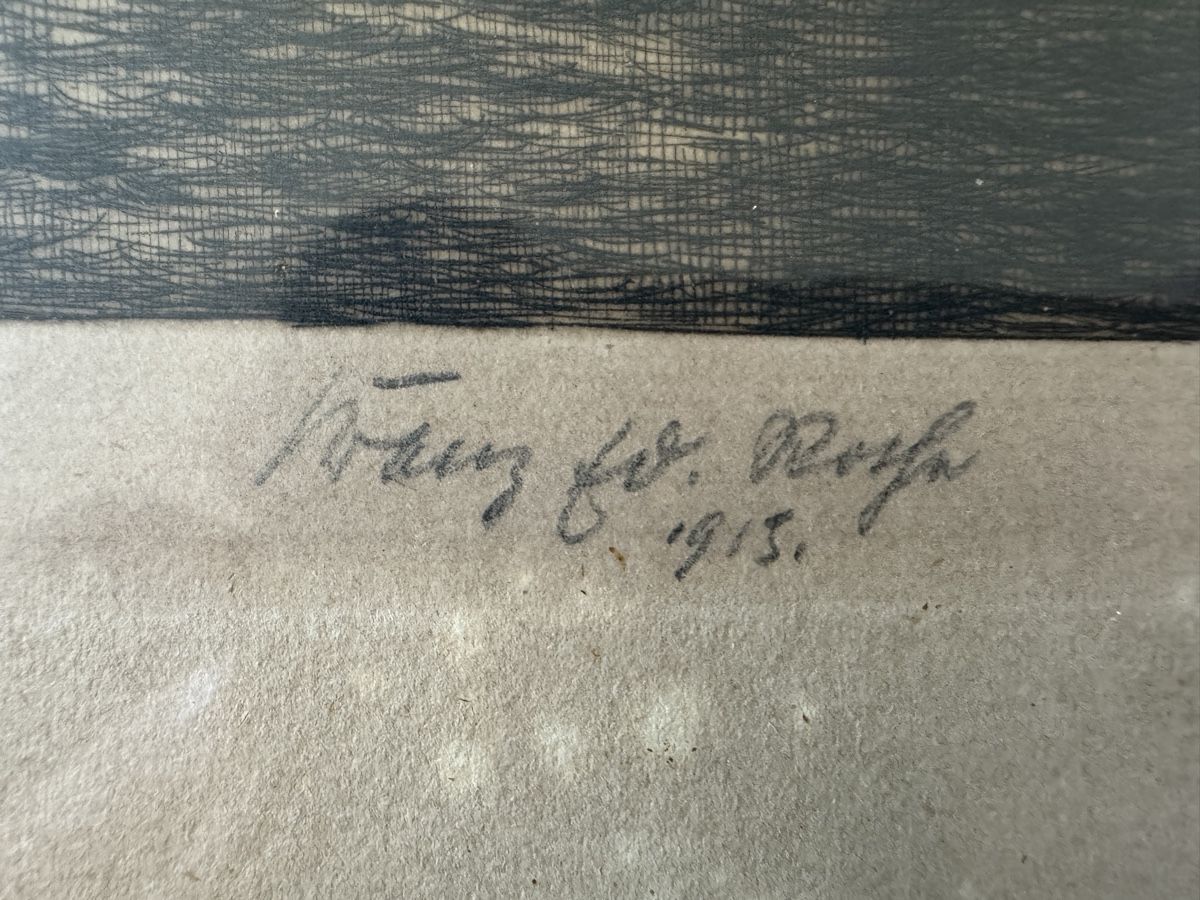 Incisioni: Alter Stich von 1913 Fluss mit Boot – Usato da Erstfeld venduto da Mario_boe0 4