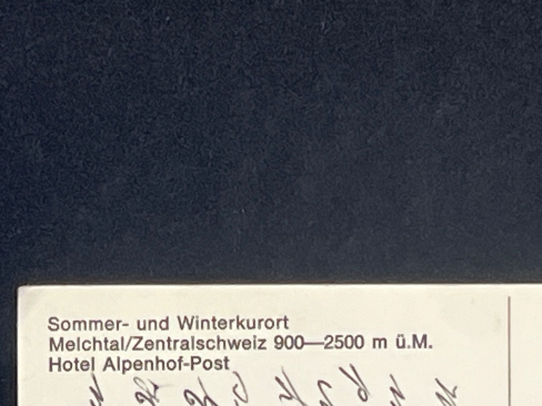 Cartoline postali: Ansichtskarte: Hotel Alpenhof-Post, Melchtal – Usato da Widnau venduto da Brusi9 2