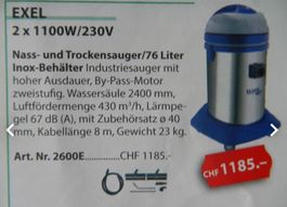 Industrie-Staubsauger Elsea Exel 2400-neu in Ovp - ohne Gara