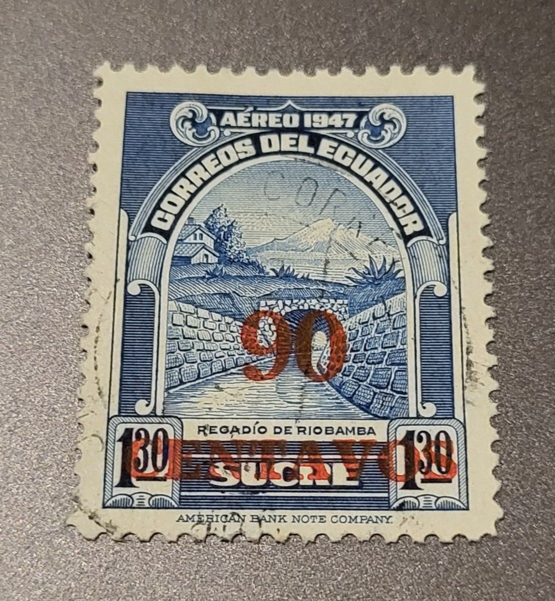 Tutti i francobolli: Ecuador 1952 alte briefmarke – Usato da St Gallen venduto da Stampsalshobby