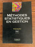 Livre Méthodes Statistiques en Gestion Michel Tenenhaus📚