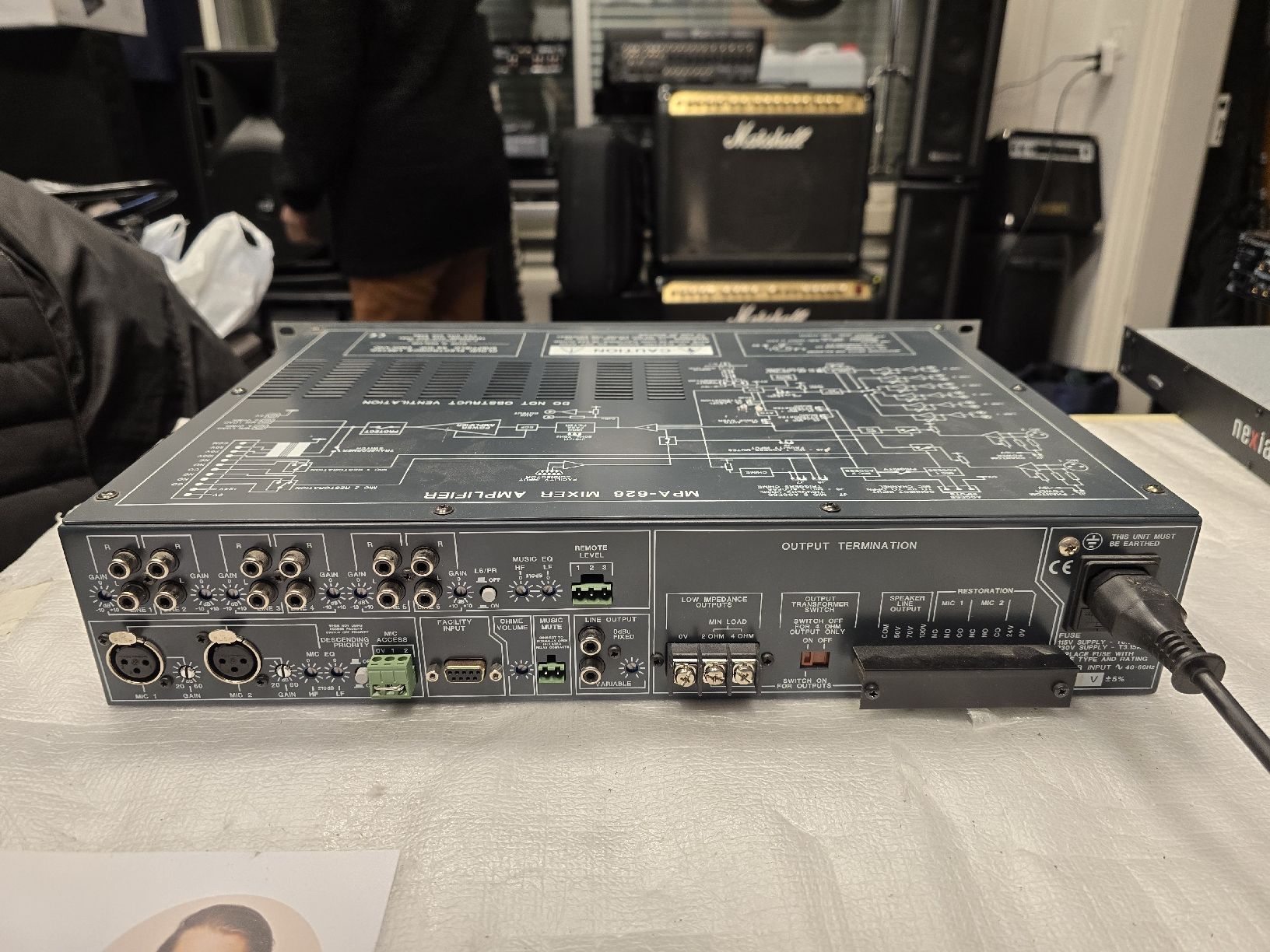 Amplificatori: CLOUD MPA626 6 line inputs, 2 mic inputs with 150W Amp – Usato da Zürich venduto da Roy-Events-Zurich 1