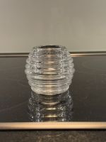 Väschen Glas farblos Horizontalwülste Orrefors Schweden 80er