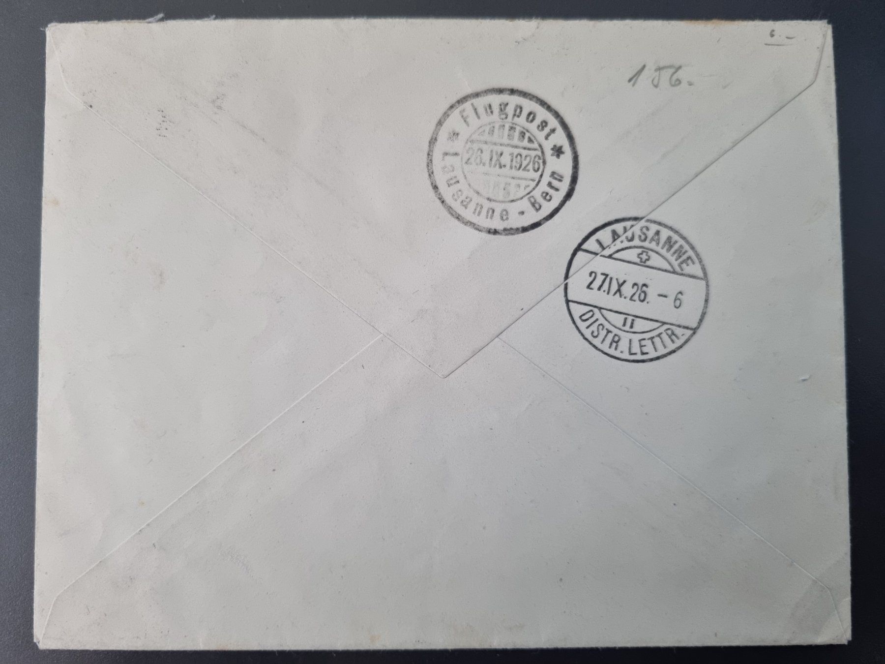 Tutti i francobolli: 1926 : Flugpost Brief von Lausanne - Bern – Usato da Gümligen venduto da Geniusbuy 1