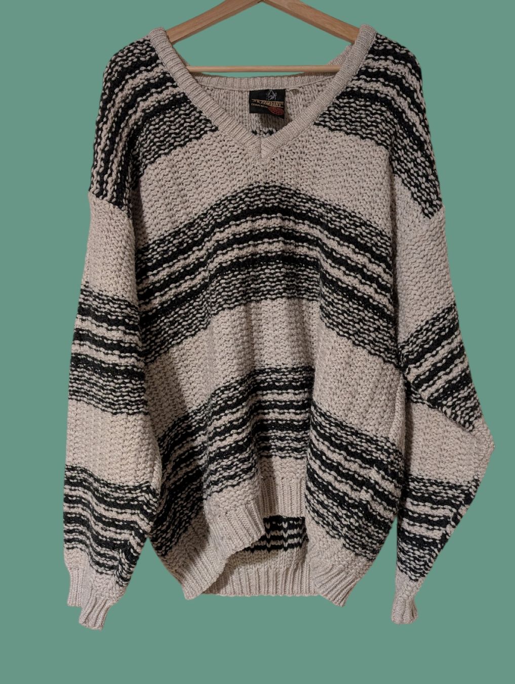 Pulls & Sweat-shirts: Gestreifter Vintage-Grobstrickpullover – D'occasion à St. Gallen par nadinewho