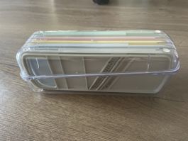 Gemüsehobel Set mit 5 Einsätzen und Auffangbehälter