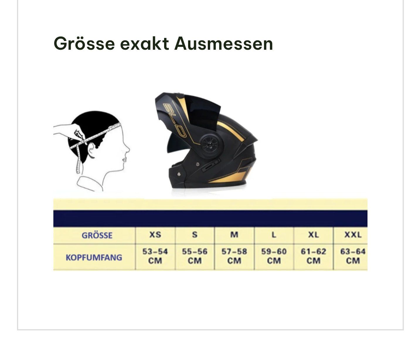 Caschi & visiere: Motorrad Klapphelm BLD Doppelvisier Helm Grau Silber Maximal – Nuovo e nell'imballaggio originale da Suhr venduto da sjay.Cv 9