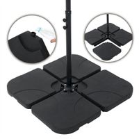 Sonnenschirmständer 60 L / 80 kg Schwarz