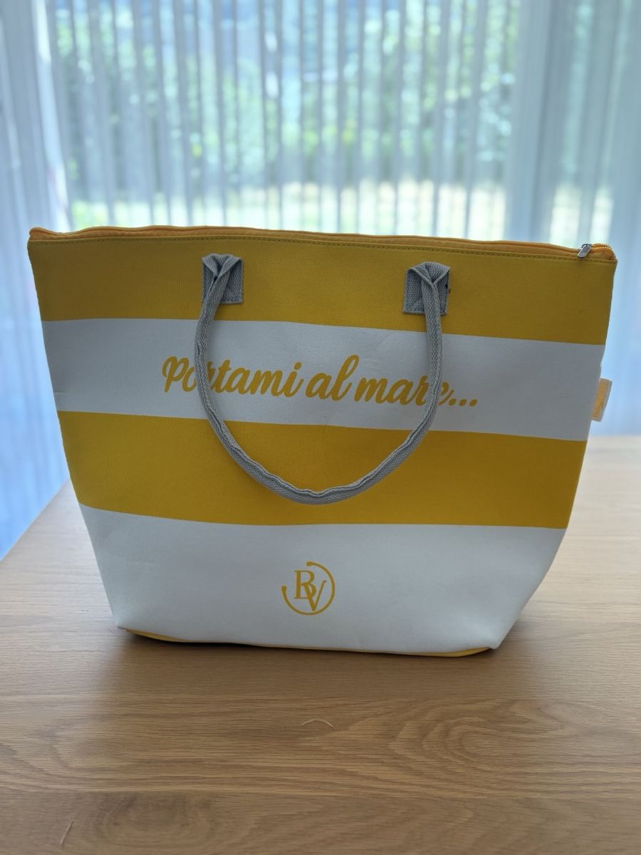 Taschen für Damen: Borsa da mare a righe gialle e bianche – Neu (gemäss Beschreibung) aus S. Antonino von LIKA91
