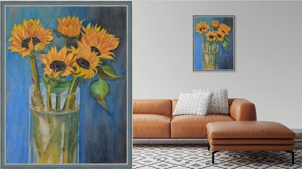 Dipinti: "Sonnenblumen" Gemälde, Pastell - signiert. – Nuovo (secondo la descrizione) da Laufen venduto da flowerfan 6