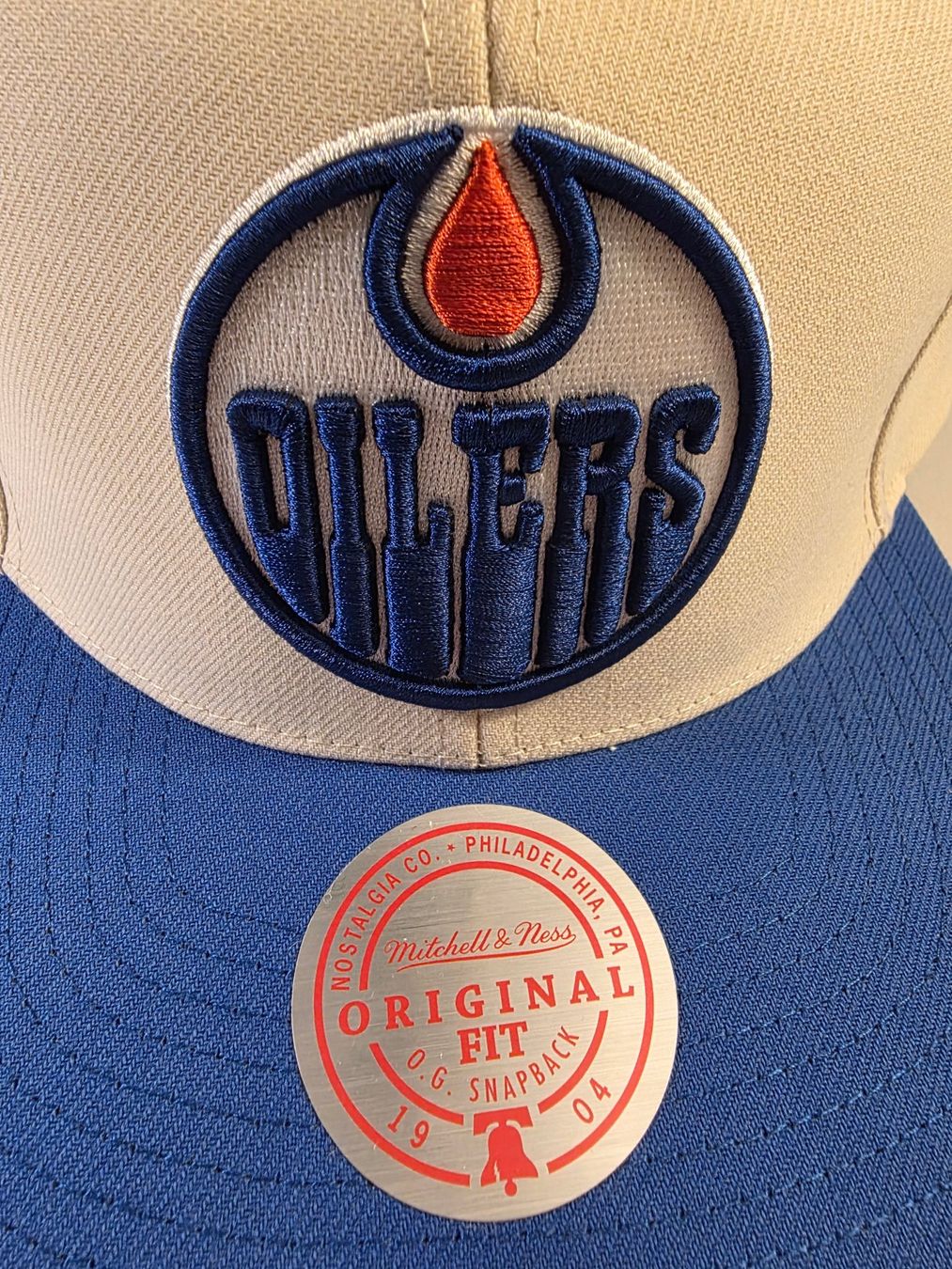 Mitchell & Ness Copricapi, berretti & cappellini: Cap Mitchell & Ness Original Fit Snapback Edmonton Oilers – Nuovo e nell'imballaggio originale da Mörigen venduto da Gadgeteer 5