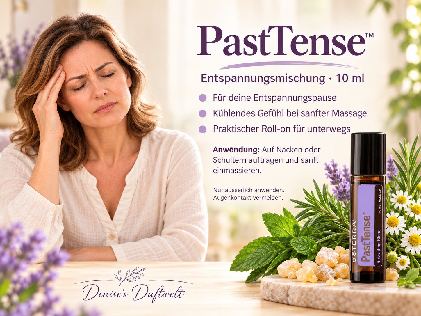 Doterra Altro in Massaggi: dōTERRA PastTense™ 10 ml – Entspannender Roll-on – Nuovo e nell'imballaggio originale da Olten venduto da Denises_Duftwelt