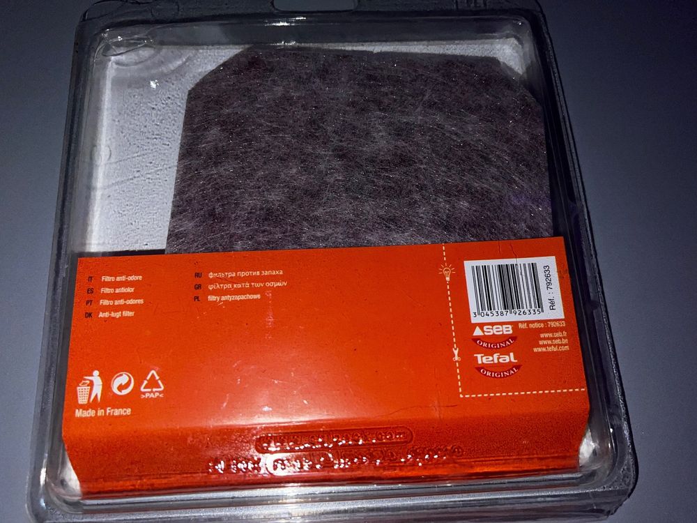 Fritteusen Filter Aktivkohle - Kompatibel Mit Moulinex & Tefal Fritteusen