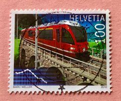 Nr.1350  Stempel 100 Jahre Berninalinie 2010   