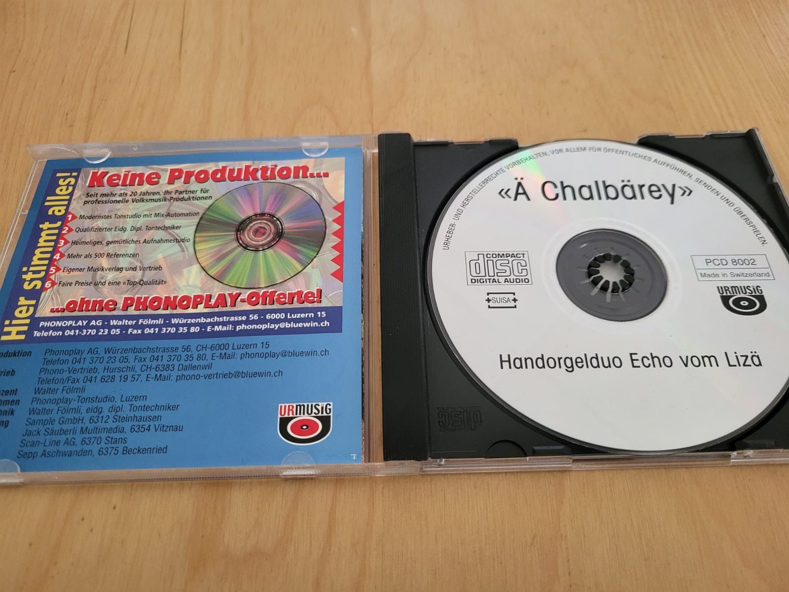 CDs: CD Handorgelduo Echo vom Liza Ä Chalbärey – Gebraucht aus Urnäsch von Rteppich 2
