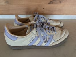 Adidas Samba Sneakers Creme/Lavendel (Lila) Grösse 40.5 Lede