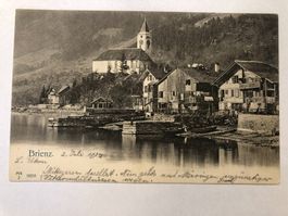 Brienz 1902  (schöne alte Detailkarte vom See aus)